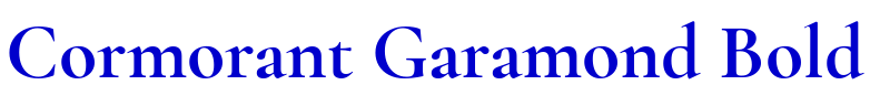 Cormorant Garamond Bold लिपि